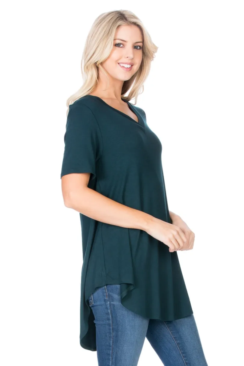 •DANI• short sleeve V-neck tunic