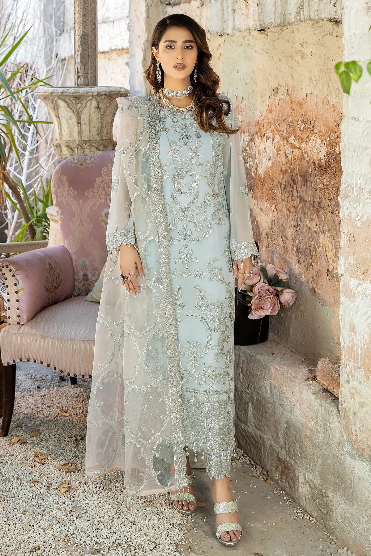 De Lambent Majestic by Imrozia Unstitched 3 Piece Chiffon Collection'2023-M-31-Emma