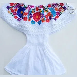 Embroidered Blouse NA-TM-77508-1 White