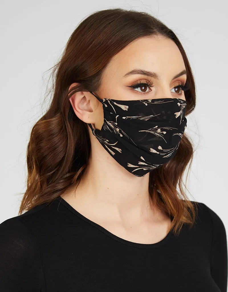 Face Mask Floral Chiffon