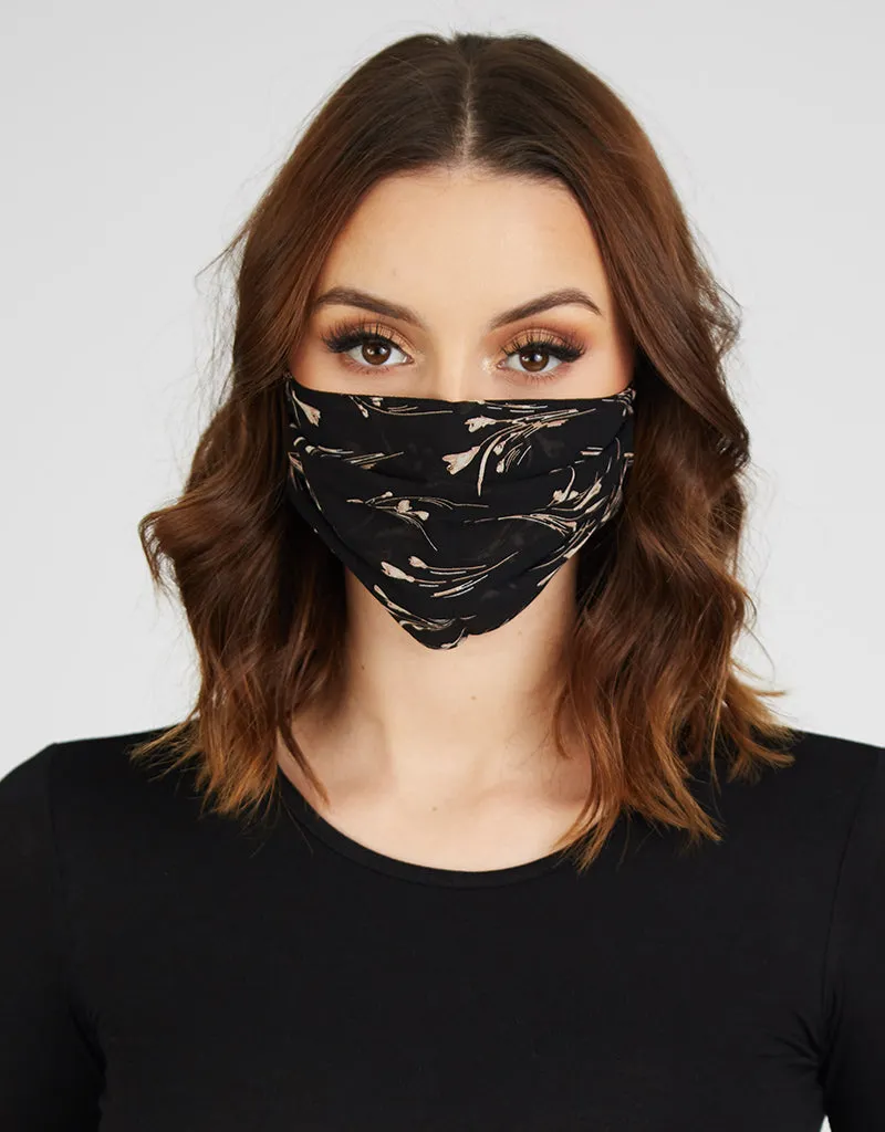 Face Mask Floral Chiffon