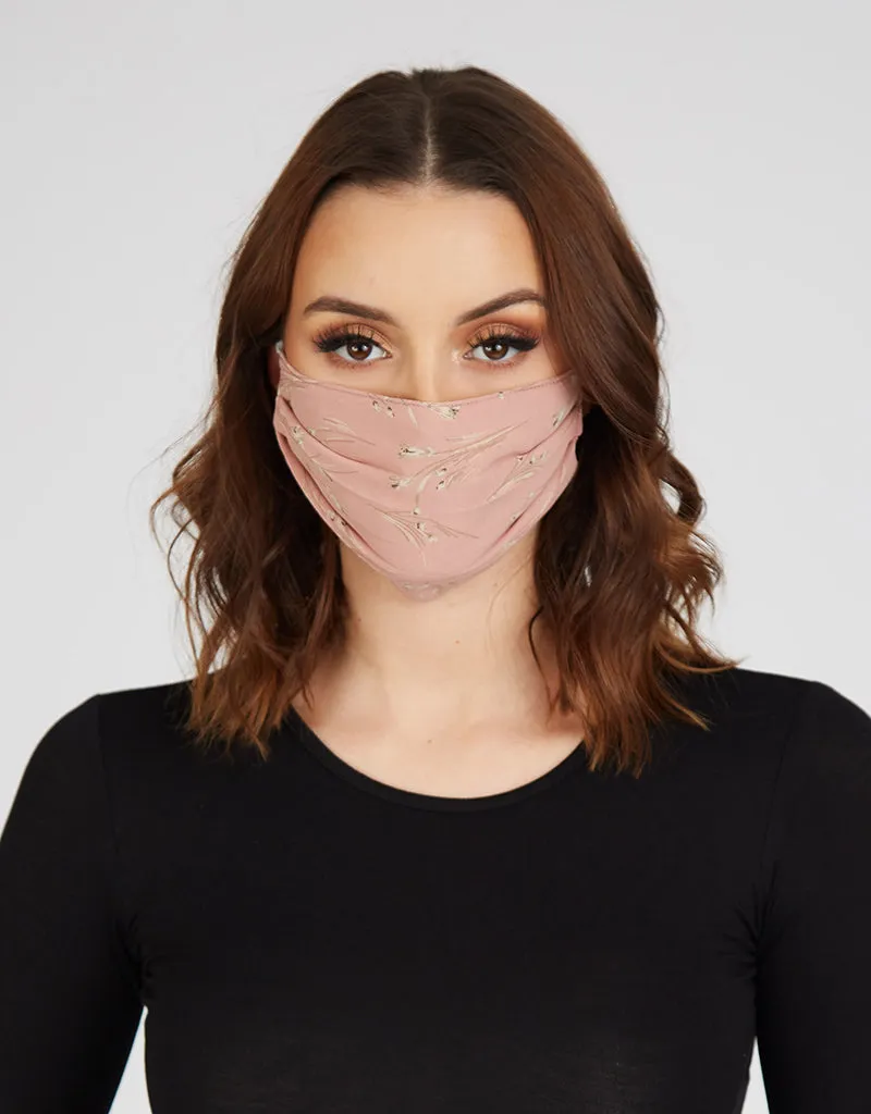 Face Mask Floral Chiffon