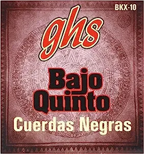 GHS Bajo Quinto Cuerdas Negras BKX-10