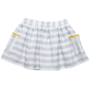 Girls Grey Stripe Skirt