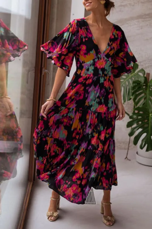 Give Your All Floral Maxi Dress