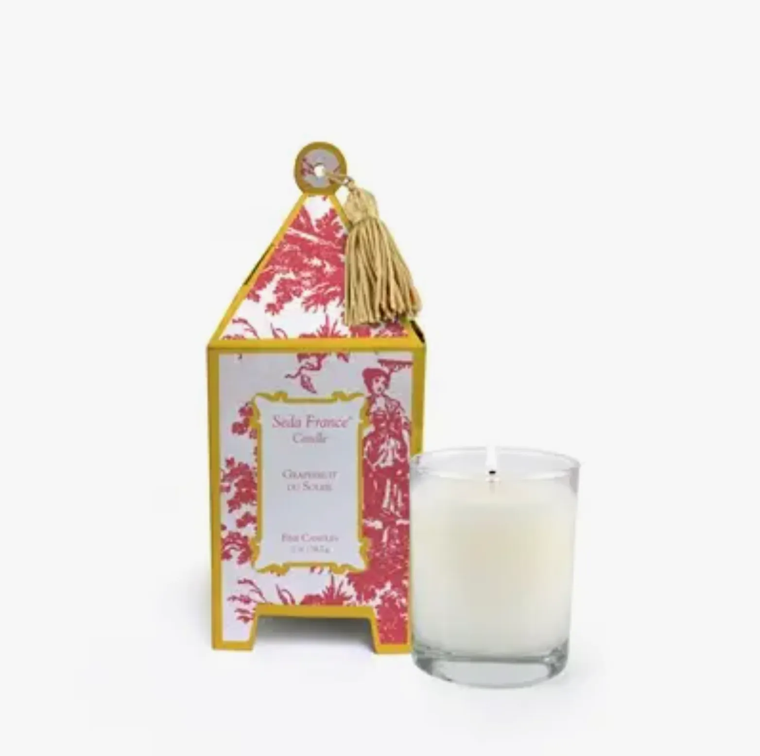 Grapefruit Du Soleil Classic Toile Mini Pagoda Box Candle