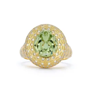 Renna x Alejandra Alonso Rojas Mint Garnet Sea Urchin Ring