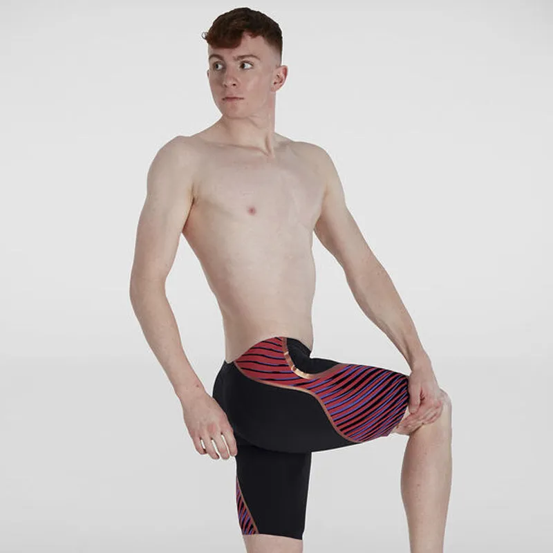 Speedo - Men's Fastskin LZR Pure Intent Jammer - Black/Red