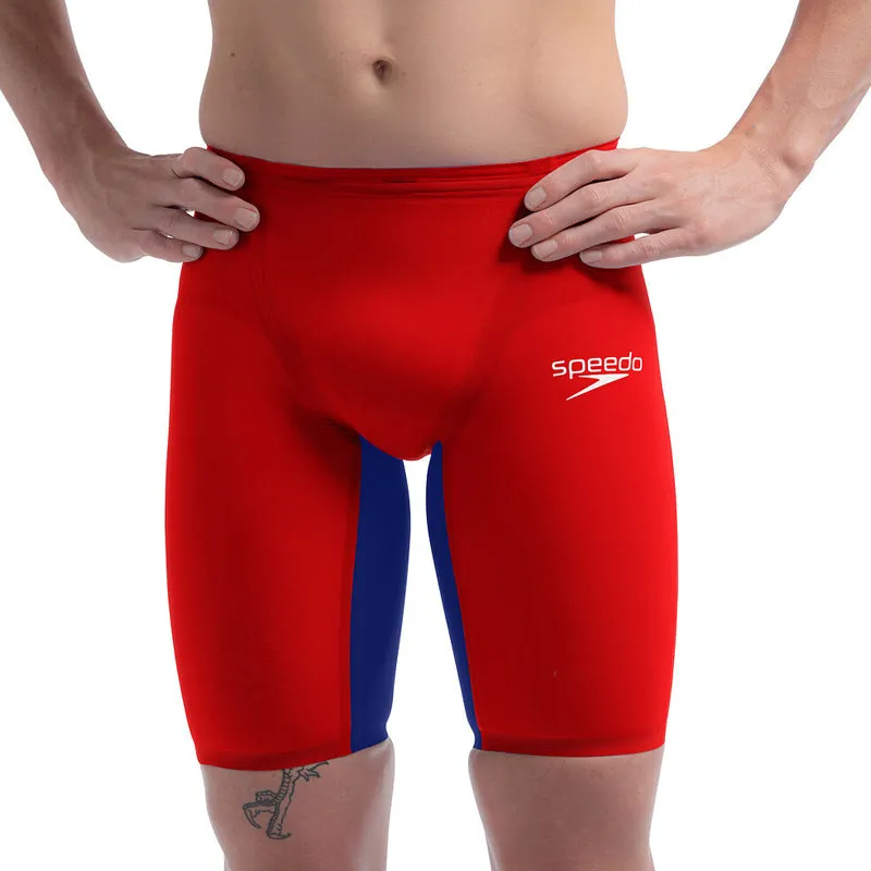 Speedo - Men's Fastskin LZR Pure Valor 2.0 Jammer - Red/Blue