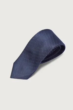 The Special Silk Tie Azul Marino Puntos