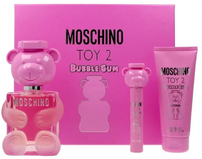 Toy 2 Bubble Gum EDT 100 ML   Travel EDT 10 ML   Body Lotion 100 ML Estuche  - Moschino