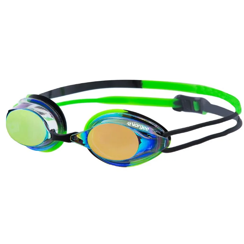 Vorgee - Extreme Competition Missile Fuze Rainbow Mirror Lens Goggle Black/Green